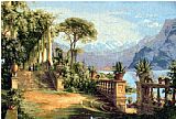 Carl Fredrik Aagard Lodge on Lake Como 3 painting